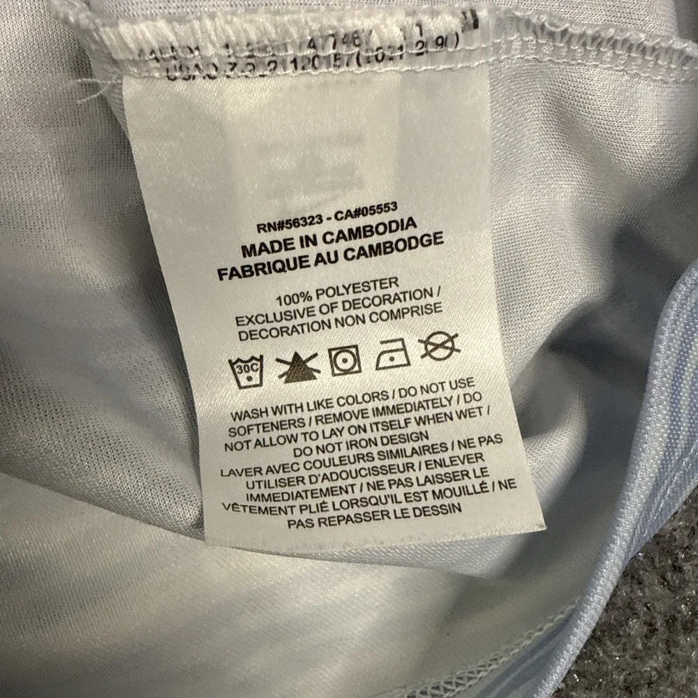 Nike Men's Dri-FIT Victory XXL Blue White Striped Golf Polo Shirt FD5829 - Picture 5 of 8